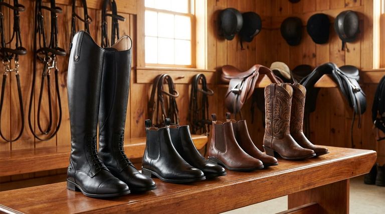Was sind die Haupttypen von Reitstiefeln, die erhältlich sind? Finden Sie die perfekte Reitpassform für sich.