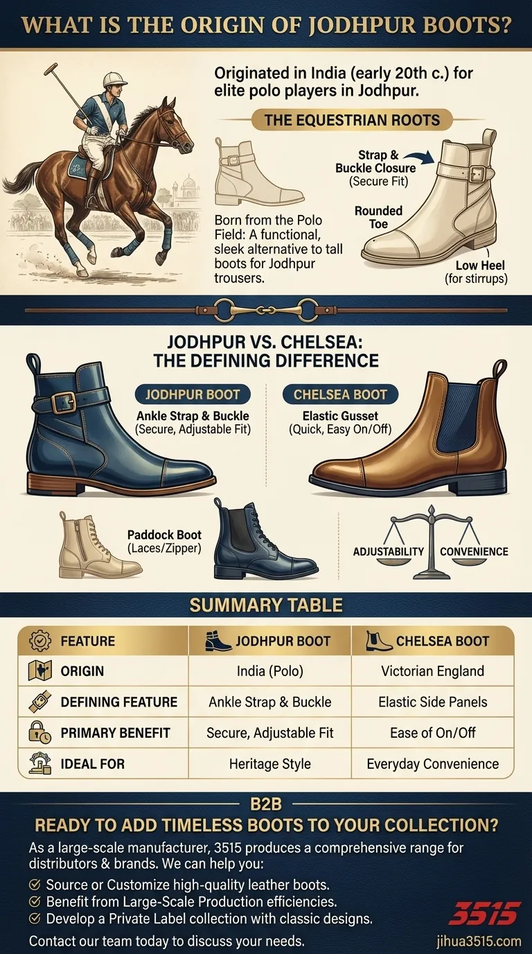 Quelle est l'origine des bottes Jodhpur ? Des terrains de polo au style intemporel Guide Visuel