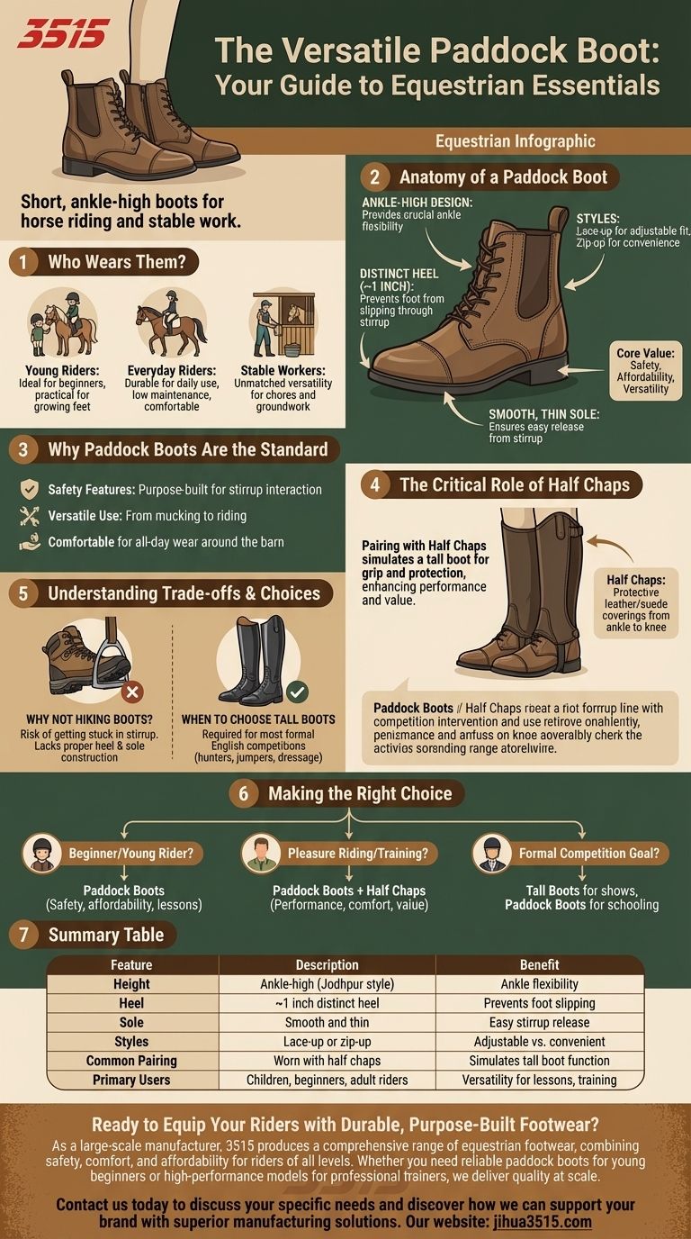 ¿Qué son las botas de paddock y quién las suele llevar? La guía esencial para cada jinete Guía Visual