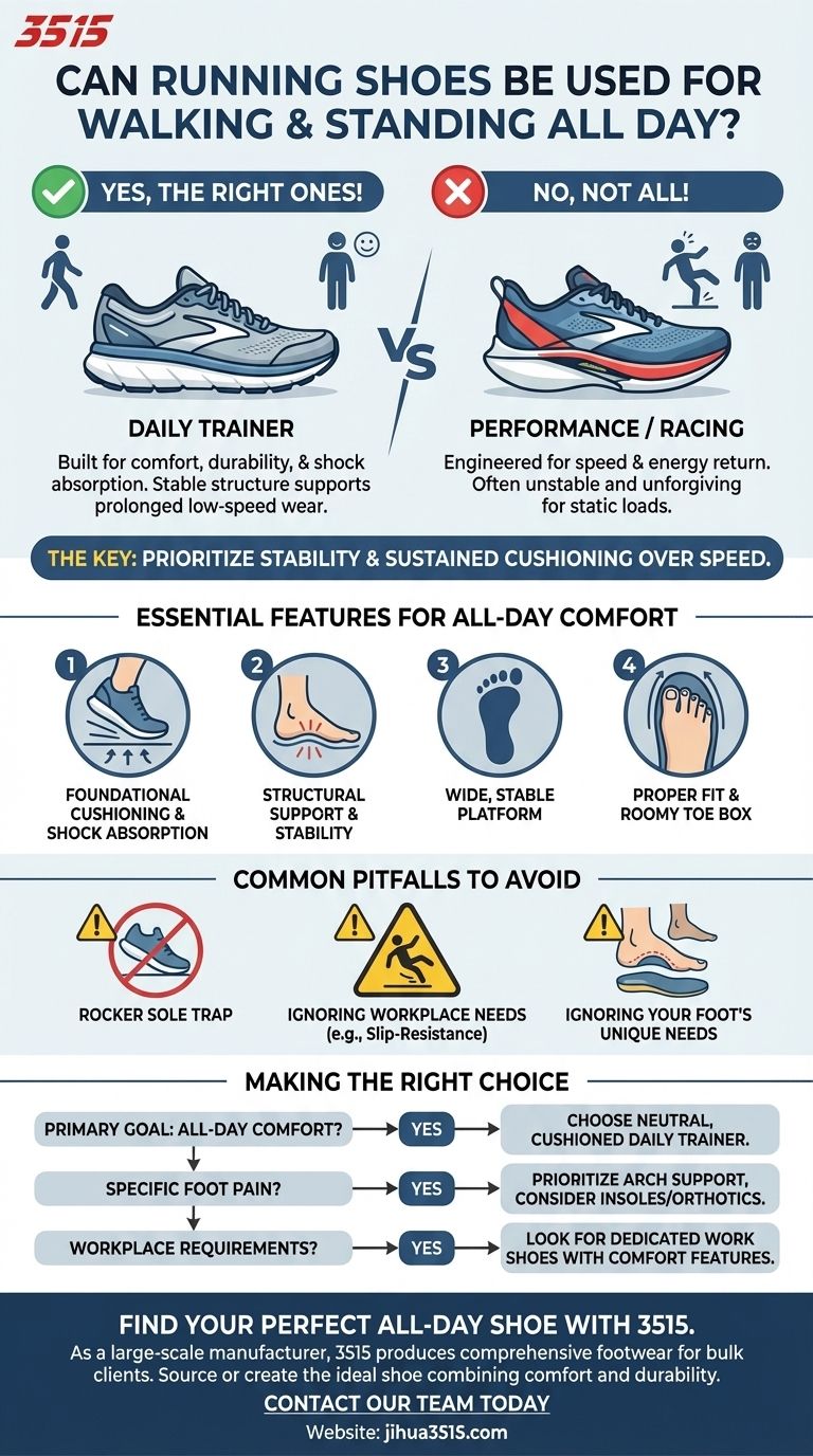 ¿Se pueden usar las zapatillas de correr para caminar y estar de pie todo el día? La guía definitiva para la comodidad durante todo el día. Guía Visual