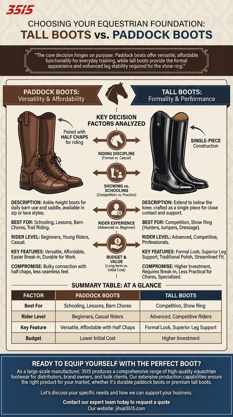 Quels facteurs considérer lors du choix entre des bottes hautes et des bottes d'équitation ? Un guide pour les cavaliers Guide Visuel