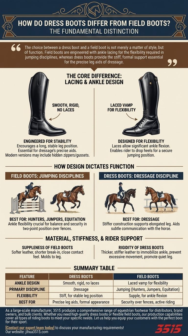 Comment les bottes de dressage se distinguent-elles des bottes de concours ? Un guide pour choisir la bonne botte d'équitation Guide Visuel