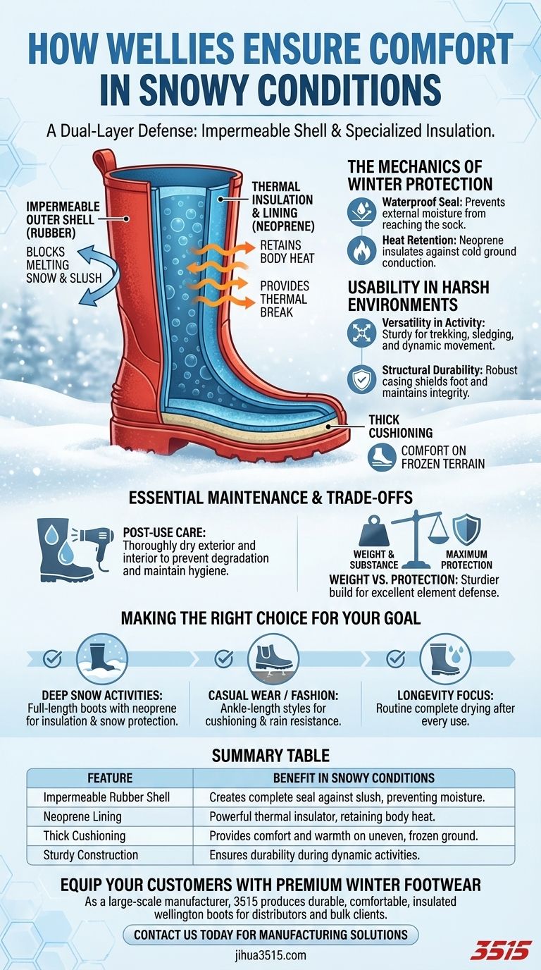 ¿Cómo garantizan las botas de agua la comodidad en condiciones de nieve? Mantente abrigado y seco con aislamiento avanzado. Guía Visual