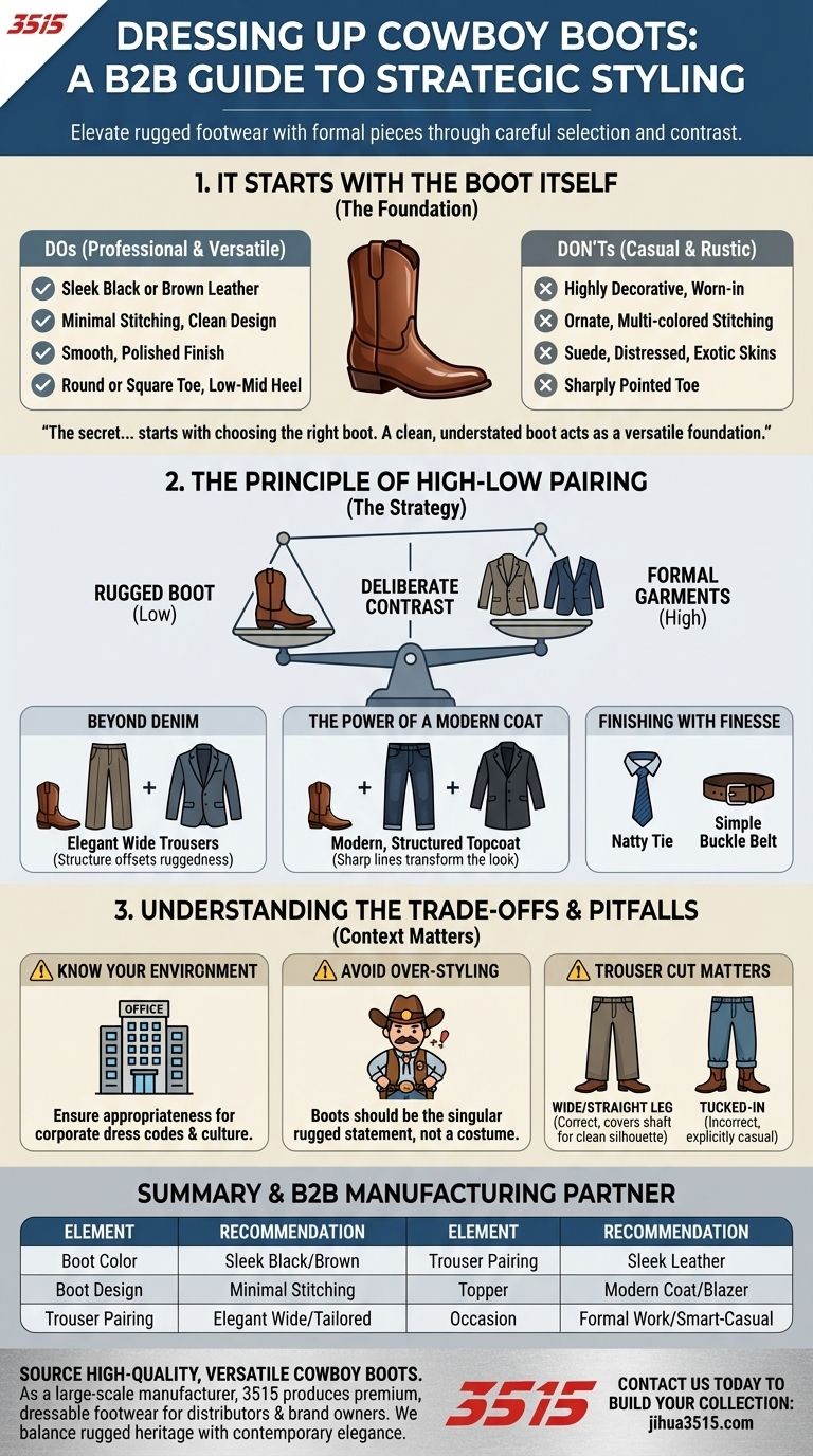 Как сделать так, чтобы ковбойские сапоги выглядели элегантно? Повысьте свой стиль с помощью этих экспертных советов Визуальное руководство