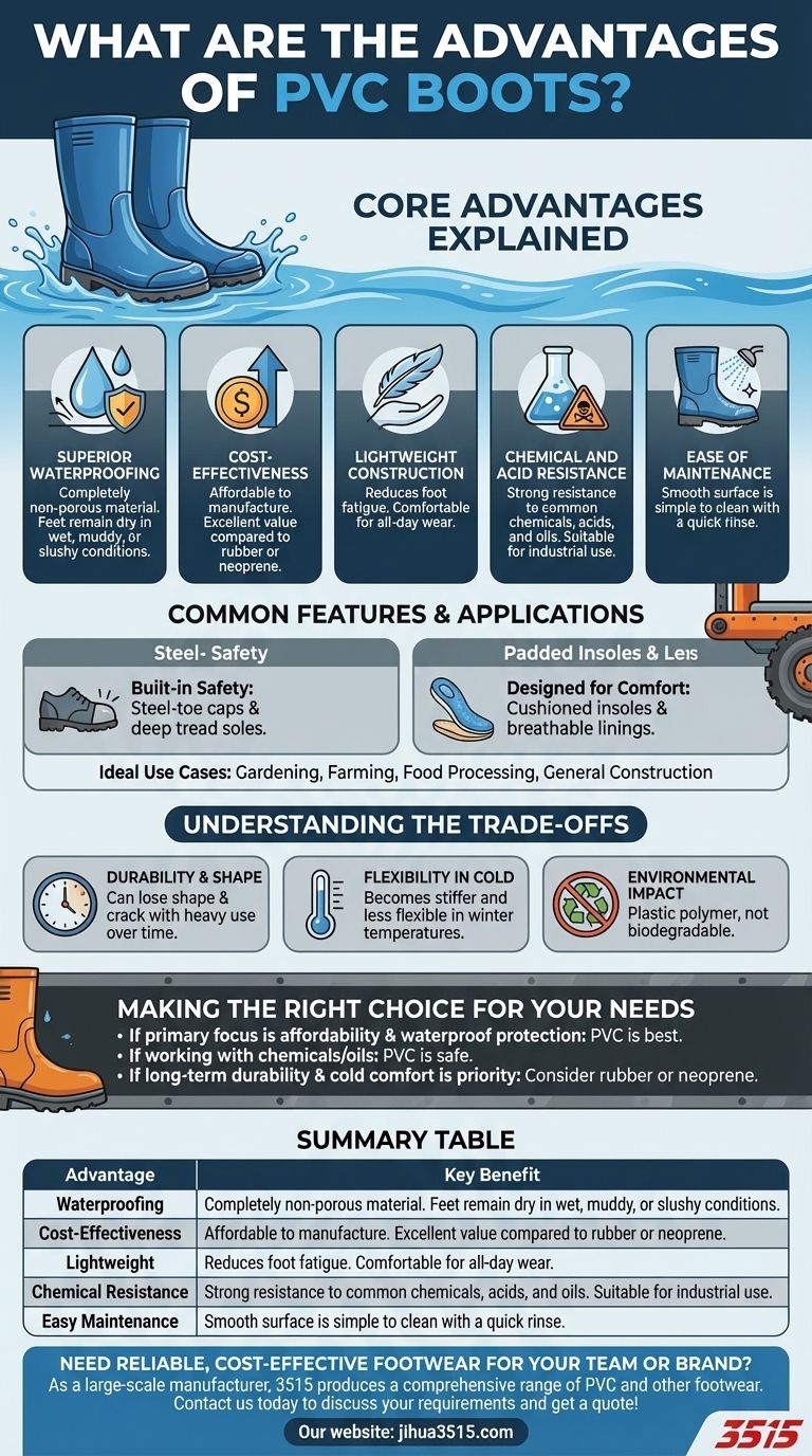 Quels sont les avantages des bottes en PVC ? Obtenez une protection légère et imperméable Guide Visuel