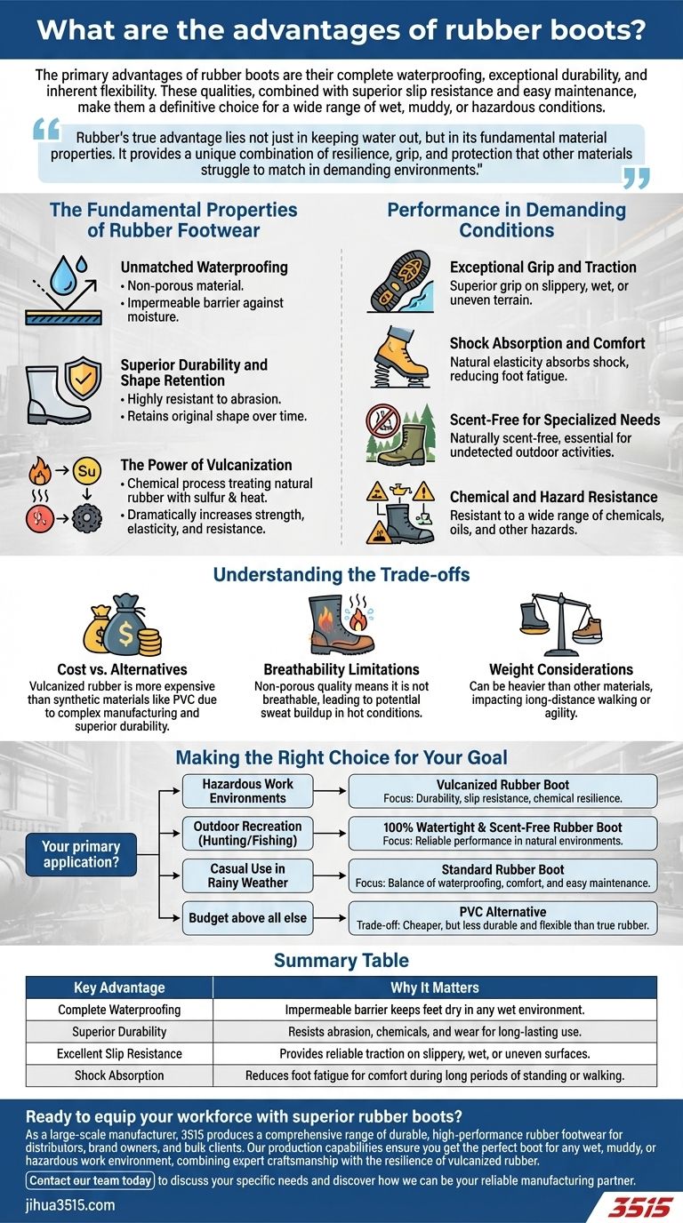 ゴム長靴の利点は何ですか？濡れた危険な作業のための比類なき保護 ビジュアルガイド