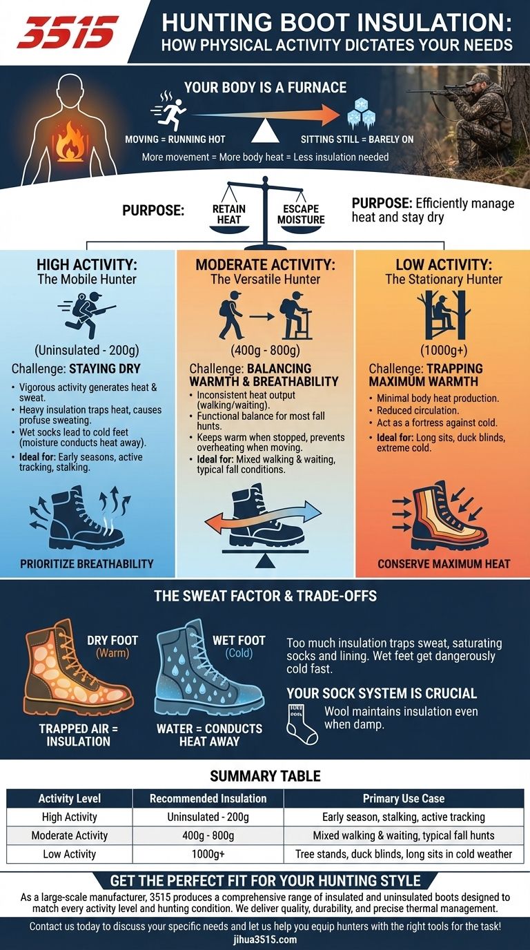 体育活动如何影响狩猎靴的保暖性？选择适合您狩猎的靴子 图解指南