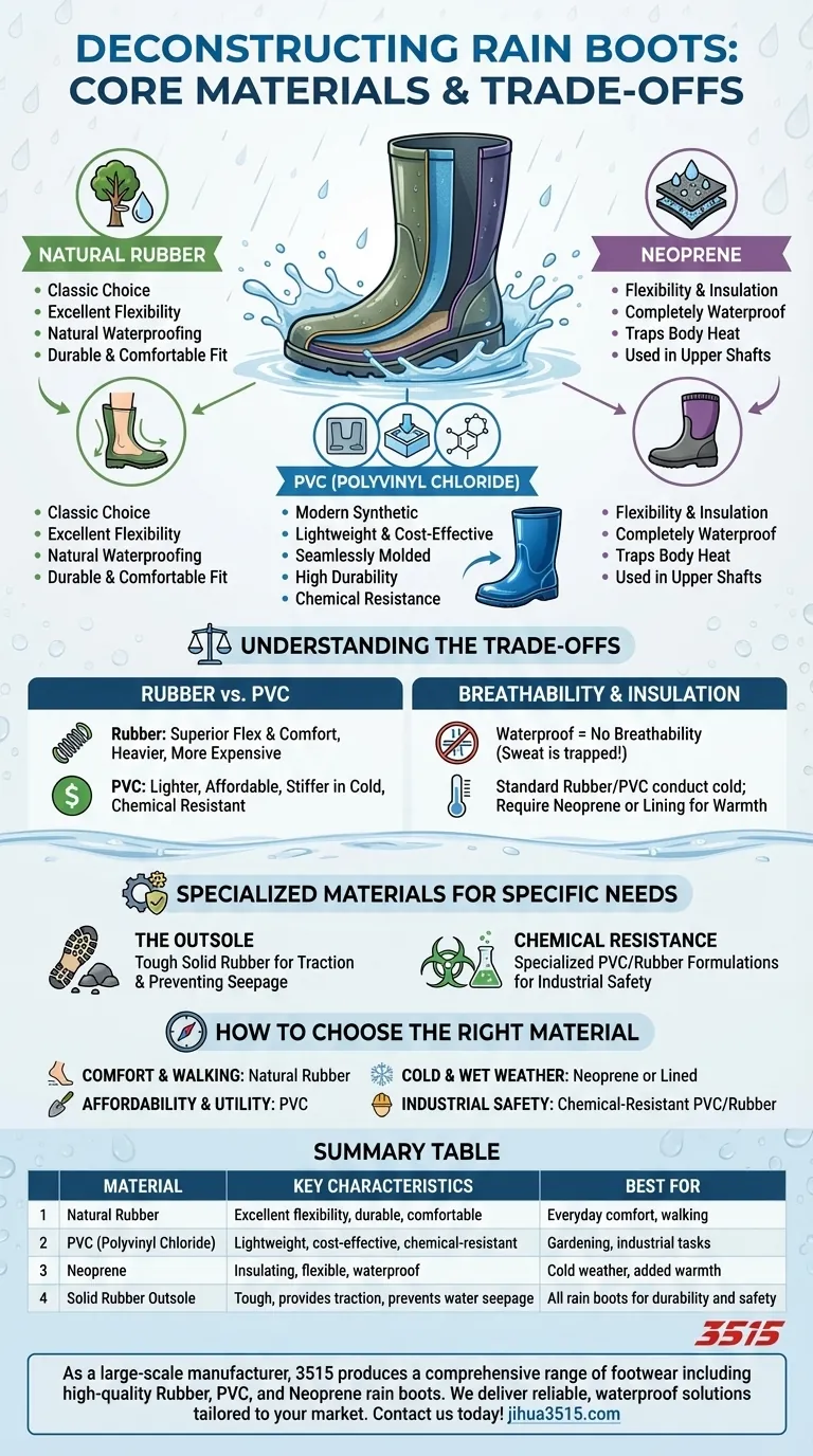 雨靴是什么材质做的？了解最佳材质，获得极致防水保护。 图解指南