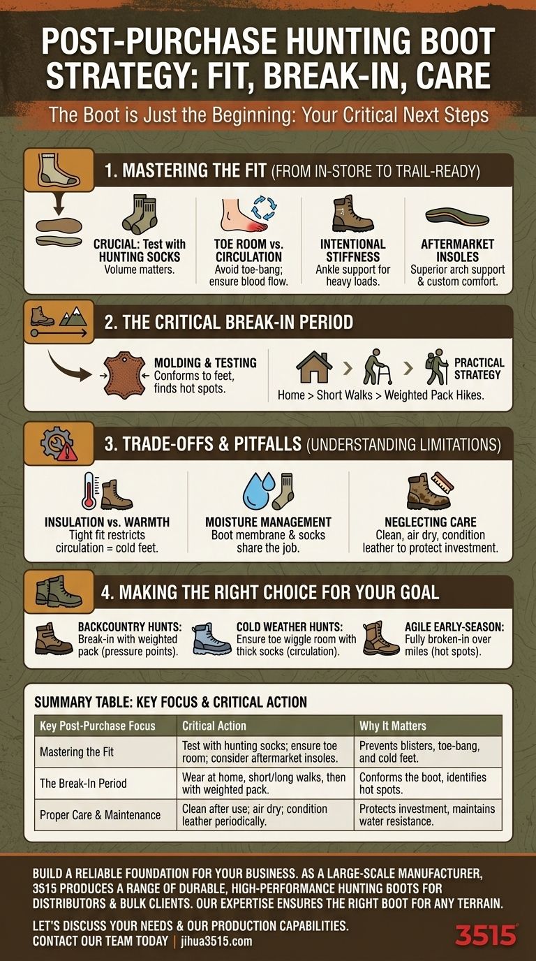 Каковы ключевые моменты, которые следует помнить после выбора охотничьих ботинок? Идеальная посадка, разноска и уход Визуальное руководство