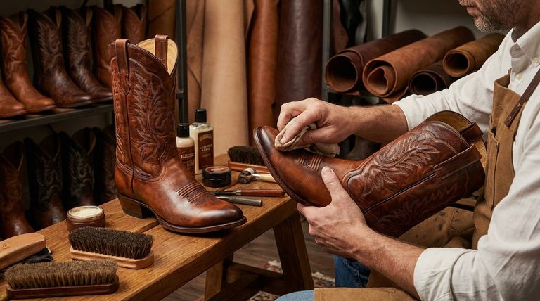 カウボーイブーツの最終仕上げと品質管理では何が行われますか? 優れた職人技への最終ステップ