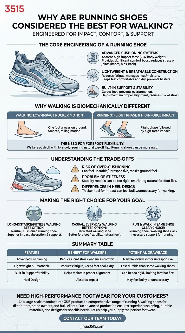 Pourquoi les chaussures de course sont-elles considérées comme les meilleures pour la marche ? Découvrez un confort et un soutien supérieurs Guide Visuel