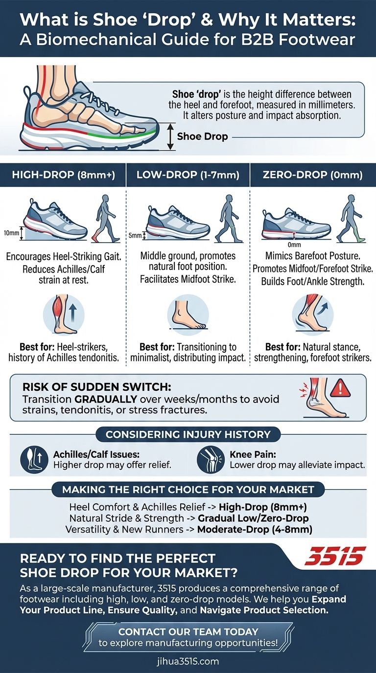 Что такое «перепад» (drop) обуви и почему он важен? Согласуйте свою обувь с вашей биомеханикой Визуальное руководство