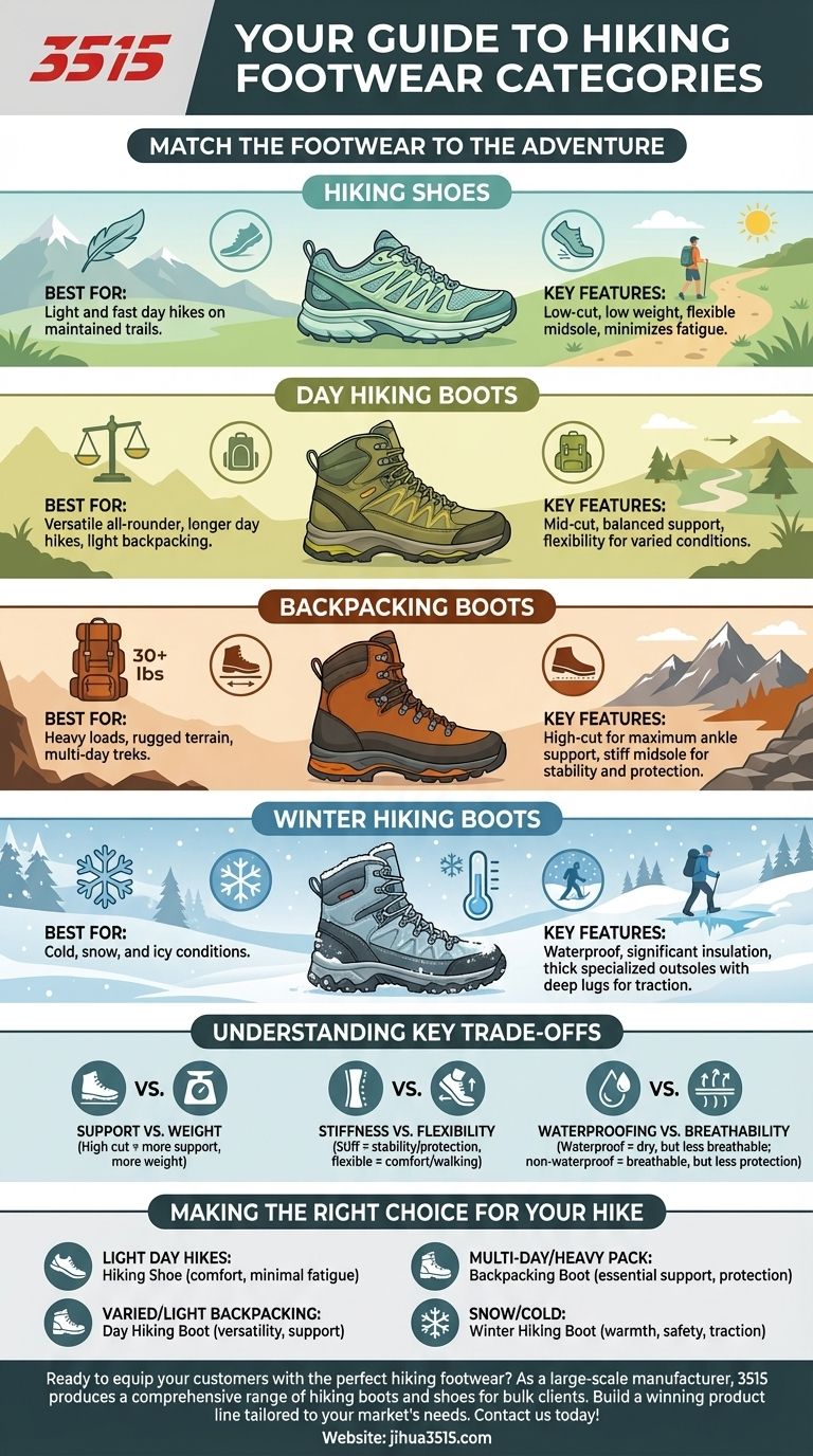 ¿Cuáles son los diferentes tipos de botas de montaña disponibles? Encuentra tu pareja perfecta para cualquier sendero Guía Visual