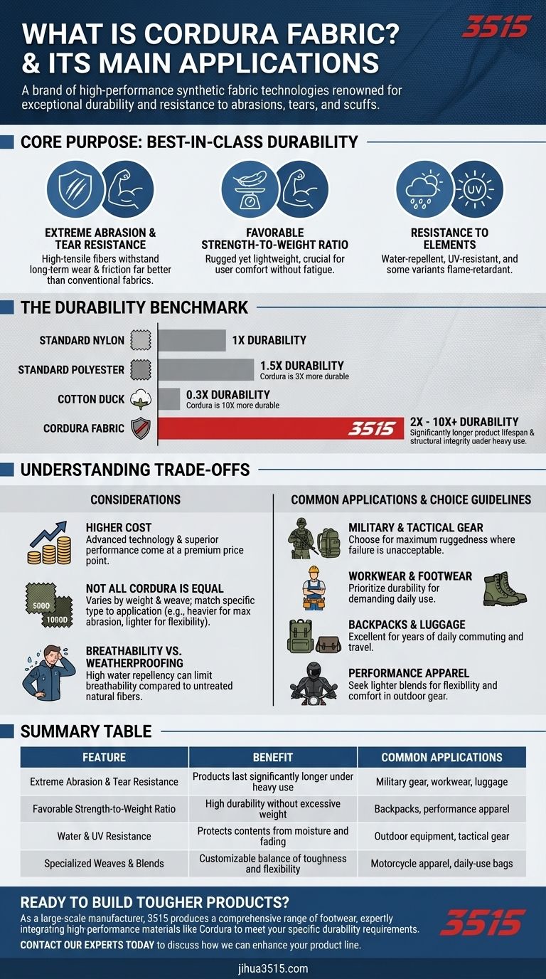 コーデュラファブリックとは何ですか？また、主な用途は何ですか？製品の比類なき耐久性を解き放ちましょう ビジュアルガイド