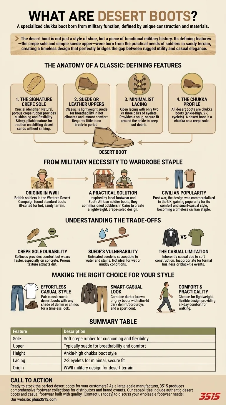 ¿Qué son las botas desérticas? Una guía sobre la icónica bota informal de inspiración militar Guía Visual