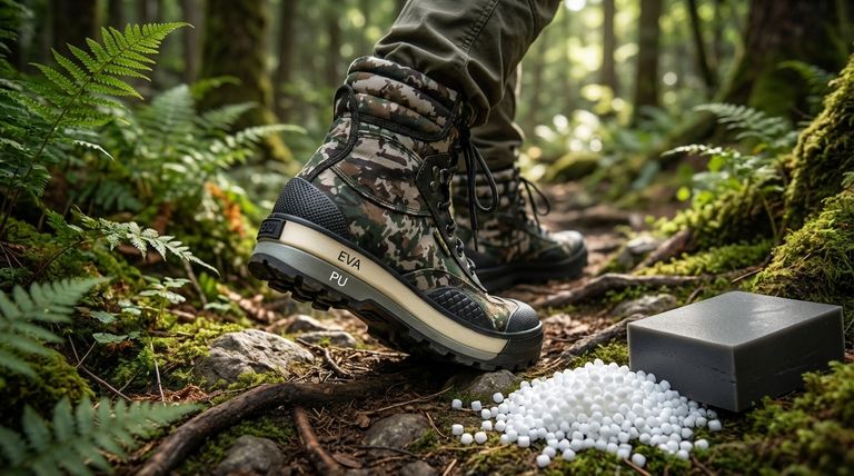 Какие материалы обычно используются в промежуточной подошве походных ботинок? Выберите EVA или PU для ваших нужд на тропе