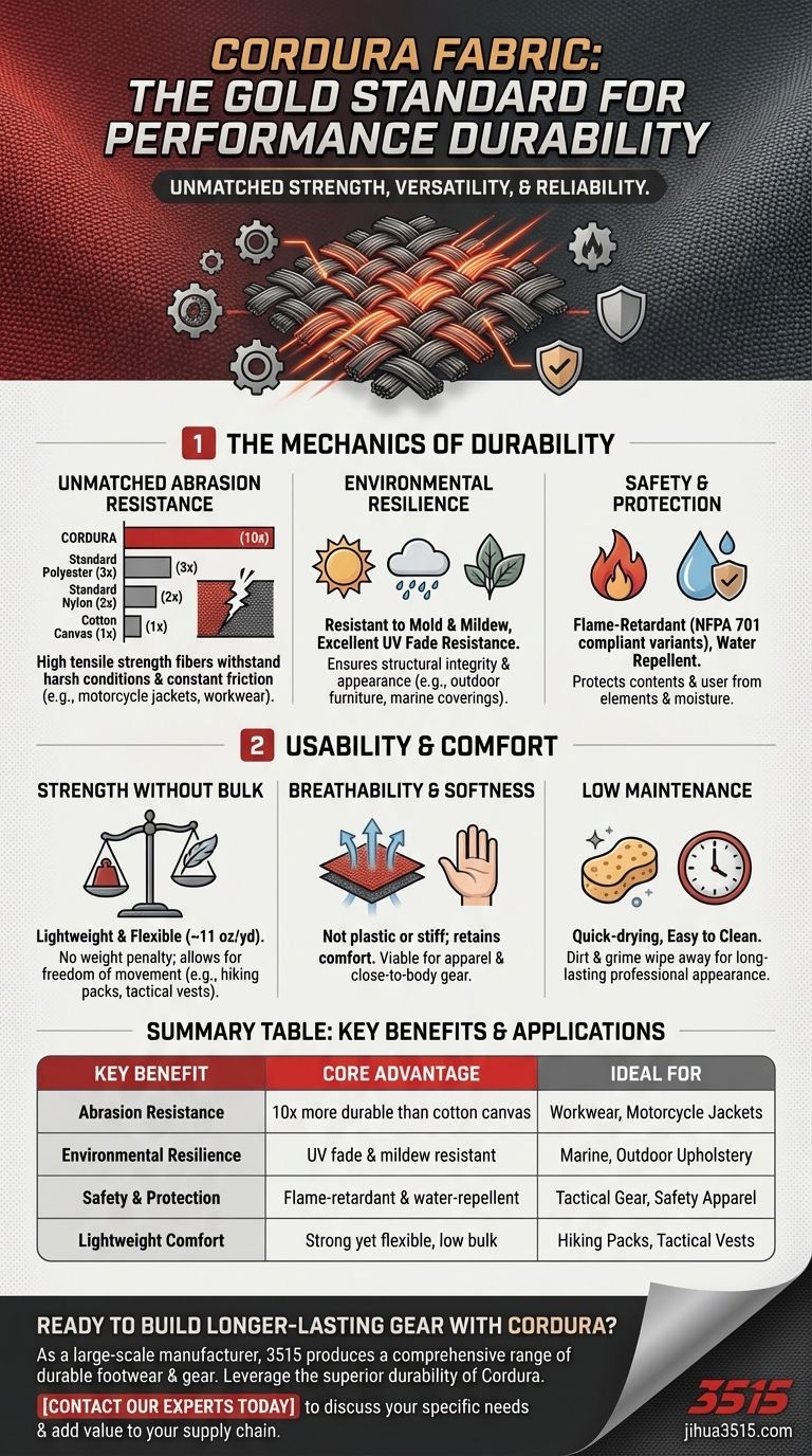 Quels sont les principaux avantages de choisir le tissu Cordura ? Durabilité inégalée pour l'équipement tactique et d'extérieur Guide Visuel