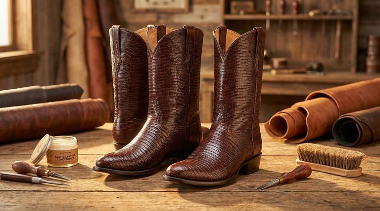 蜥蜴皮牛仔靴有什么好处?探索异域风情与耐用性