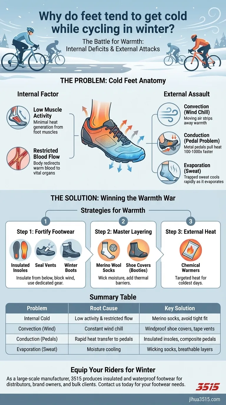 Pourquoi les pieds ont-ils froid à vélo en hiver ? Maîtrisez le système pour des sorties chaudes et confortables Guide Visuel