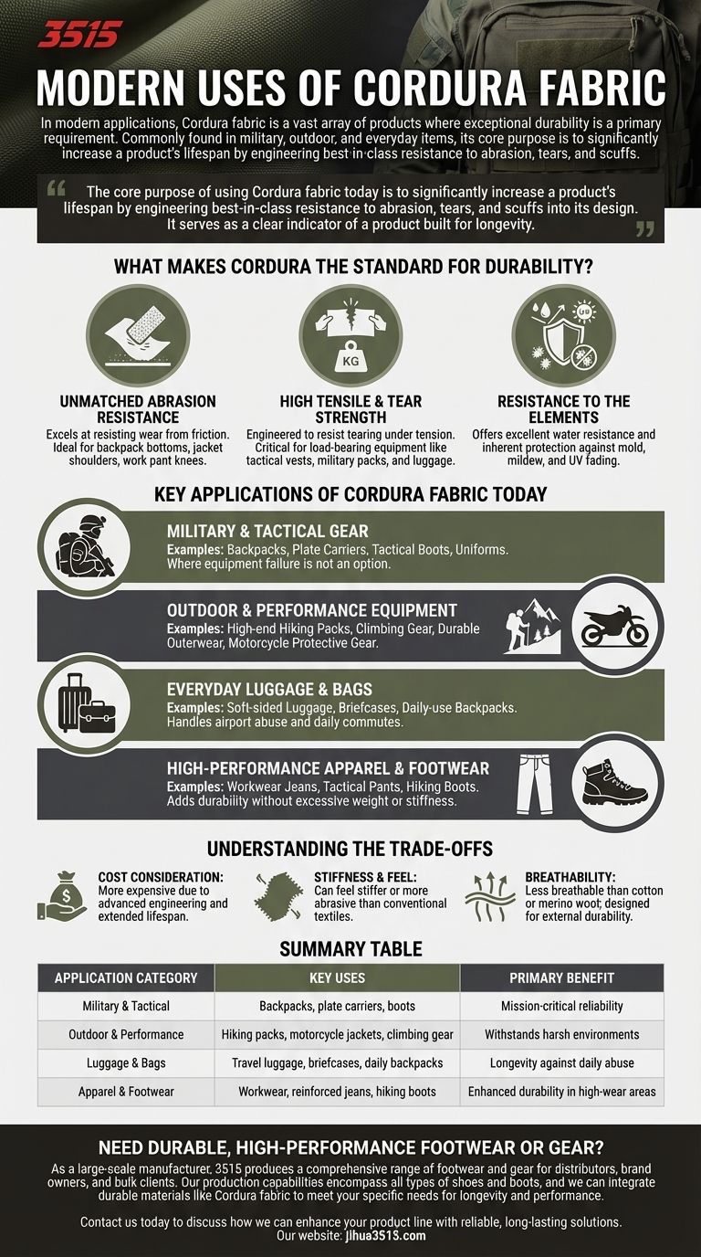 Каковы современные применения ткани Cordura? Непревзойденная долговечность для снаряжения и одежды Визуальное руководство