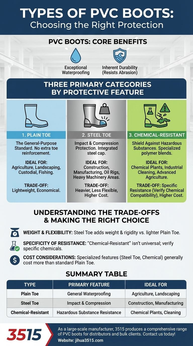 有哪些不同类型的PVC靴子可供选择？为您的工作选择合适的靴子 图解指南