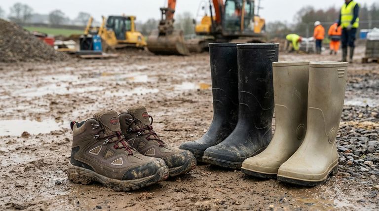 ¿Cómo se comparan las botas de PVC con las de goma? Elija el material adecuado para sus botas de trabajo