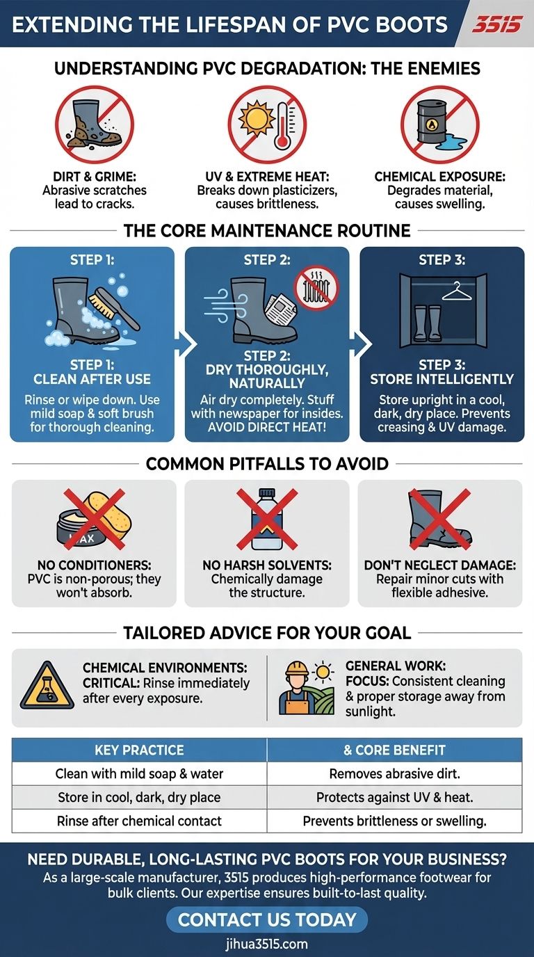 How can the lifespan of PVC boots be extended? Protect Your Investment with Simple Care Visual Guide