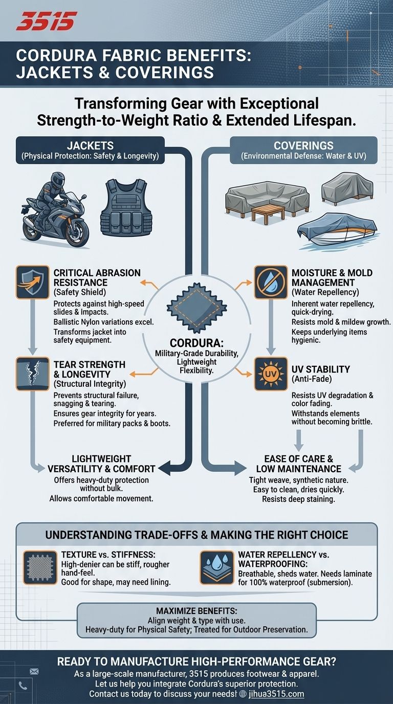 ¿Cómo beneficia la tela Cordura a las chaquetas y cubiertas? Logre durabilidad y comodidad de grado militar Guía Visual