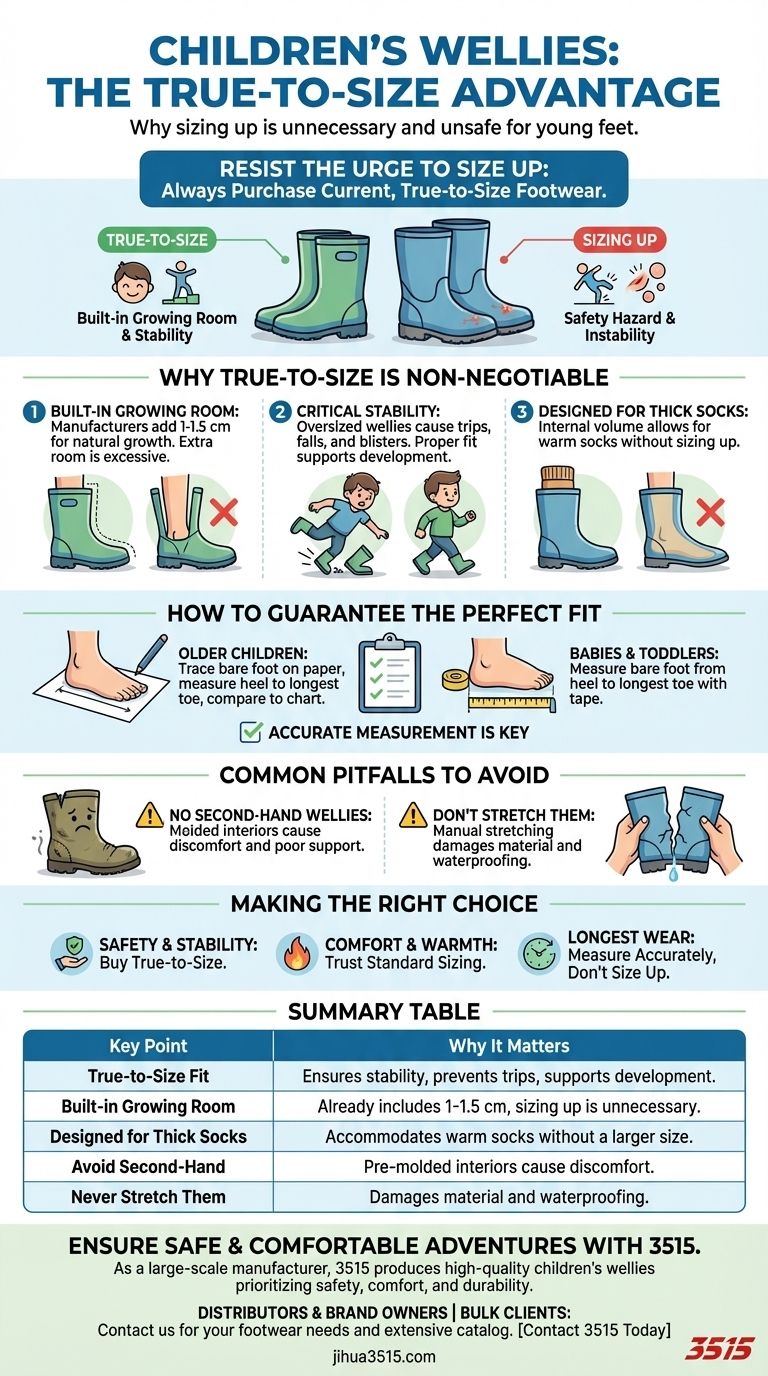 子供用の長靴を買うとき、サイズを大きめにすべきですか？安全と完璧なフィット感を最優先に ビジュアルガイド