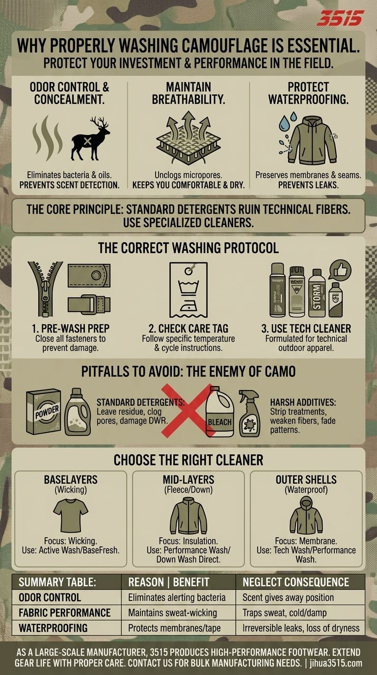 Warum ist es wichtig, Tarnkleidung richtig zu waschen? Schützen Sie Ihre Investition und Leistung Visuelle Anleitung