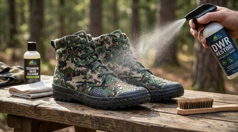 위장복의 방수 성능을 되살릴 수 있는 방법은 무엇인가요? 장비의 DWR 코팅 복원