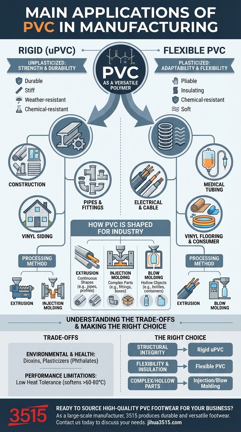 ¿Cuáles son las principales aplicaciones del PVC en la fabricación? Desde tuberías hasta tubos médicos Guía Visual
