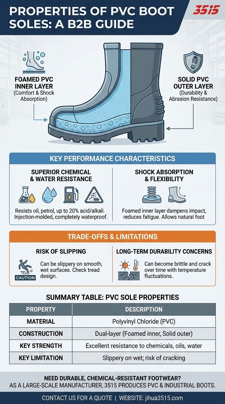 PVC靴底的特性是什么？耐化学性和耐用性指南 图解指南