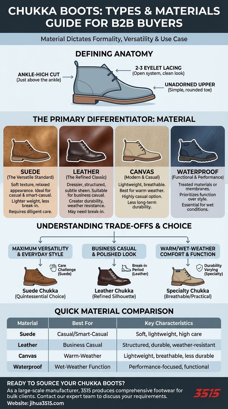 Welche verschiedenen Arten von Chukka-Stiefeln gibt es heute? Ein Leitfaden zu Materialien & Stil Visuelle Anleitung