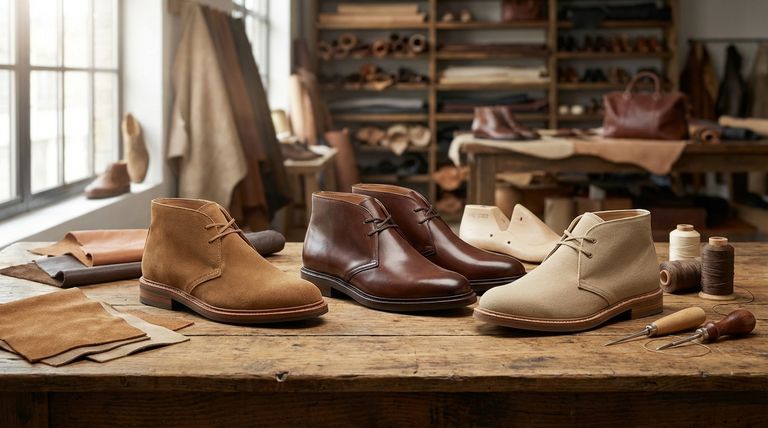 今日利用可能なチャッカブーツの主な種類は?素材とスタイルのガイド