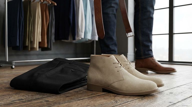 Welche Farbkombinationen sollten bei Chukka-Stiefeln vermieden werden? Meistere den Smart-Casual-Stil