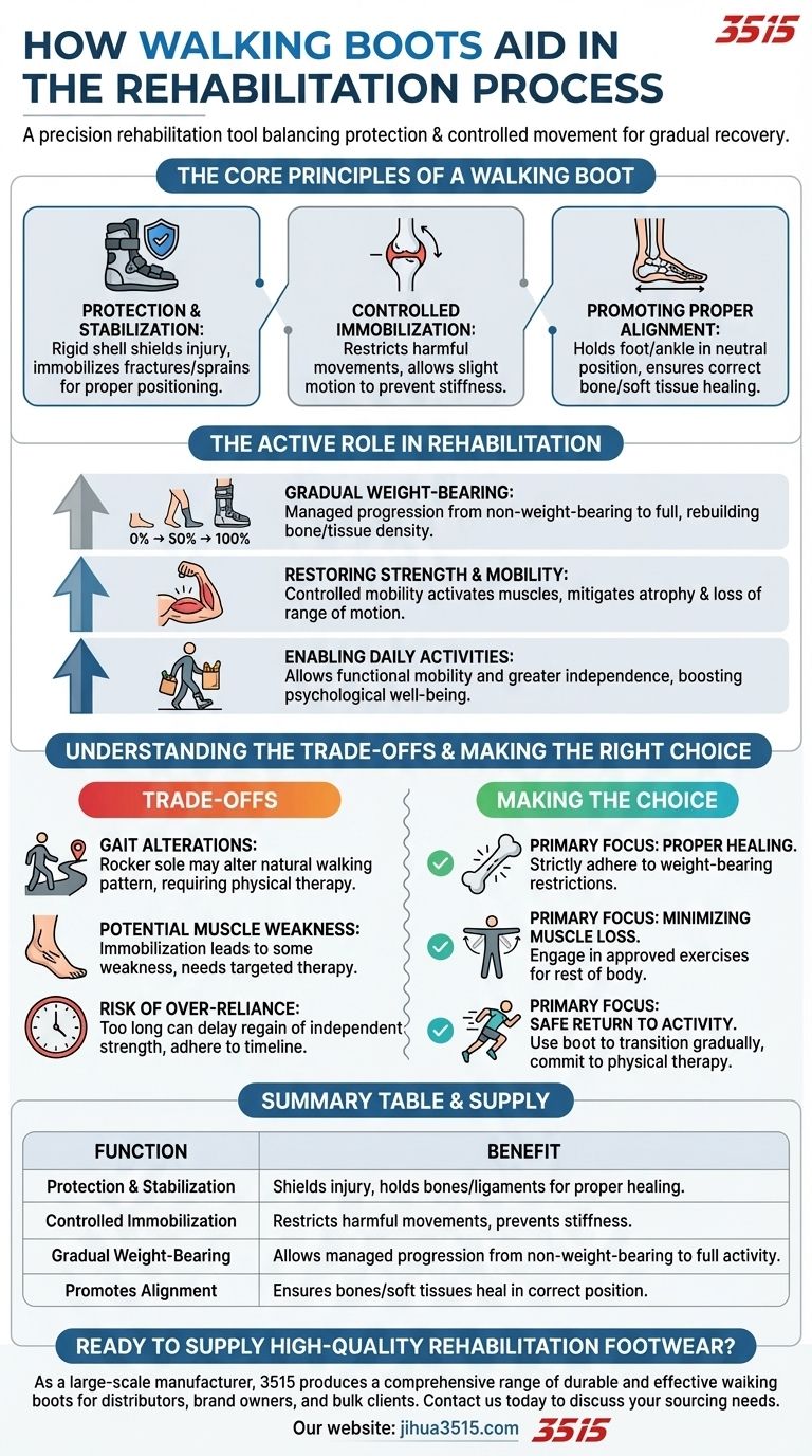 걷기 부츠는 재활 과정에 어떻게 도움이 되나요? 안전하고 활동적인 회복의 열쇠 시각적 가이드