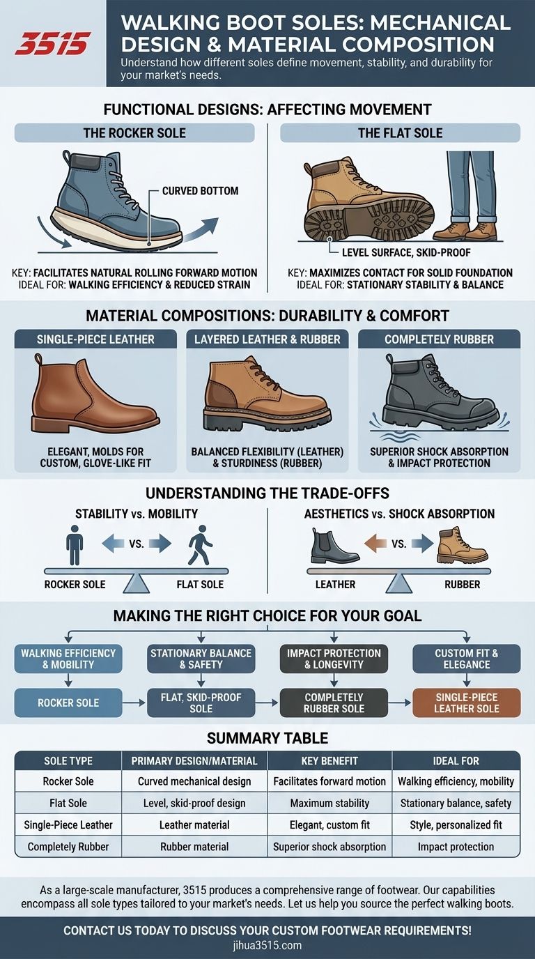 ما هي أنواع النعل التي يمكن أن تتمتع بها أحذية المشي؟ اختر النعل المناسب لاحتياجاتك دليل مرئي