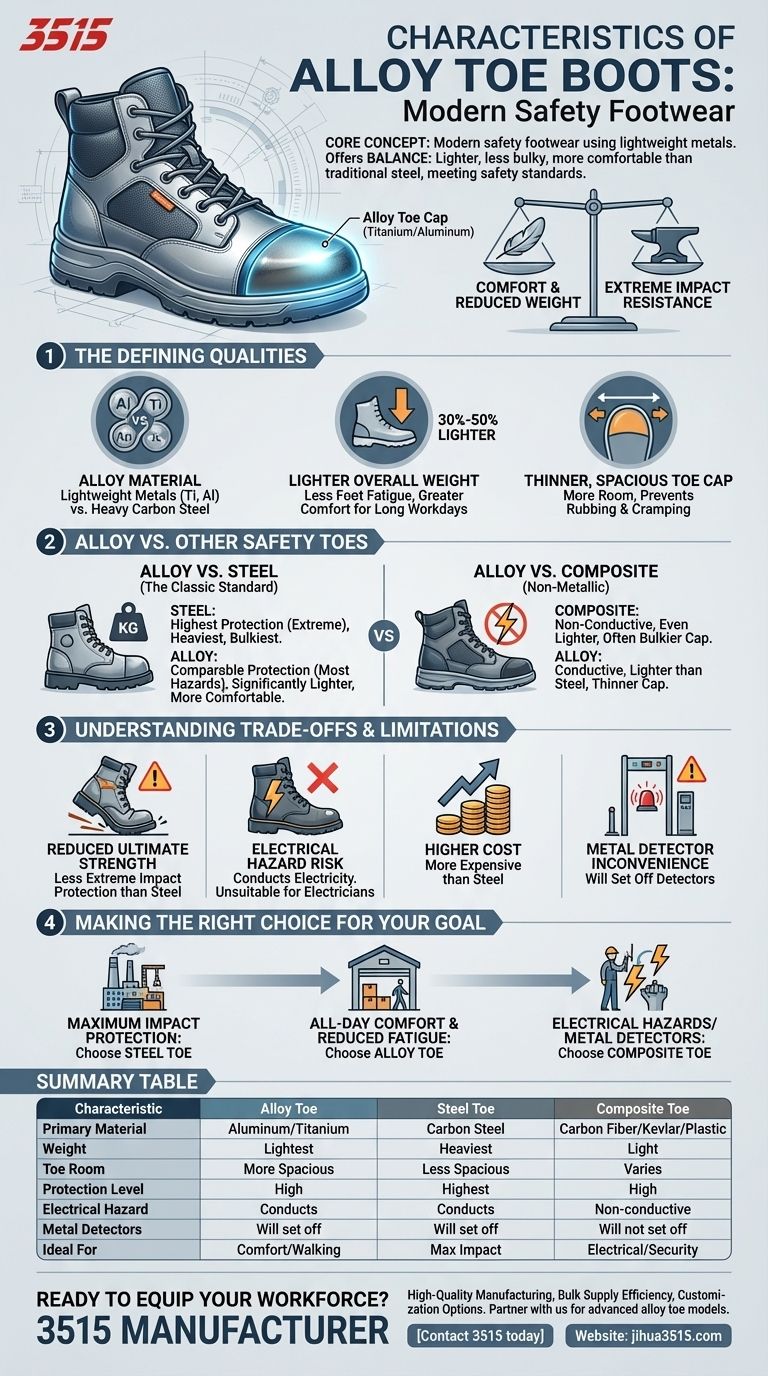 Каковы характеристики ботинок с композитным носком из сплава? Полное руководство по легкой защитной обуви Визуальное руководство