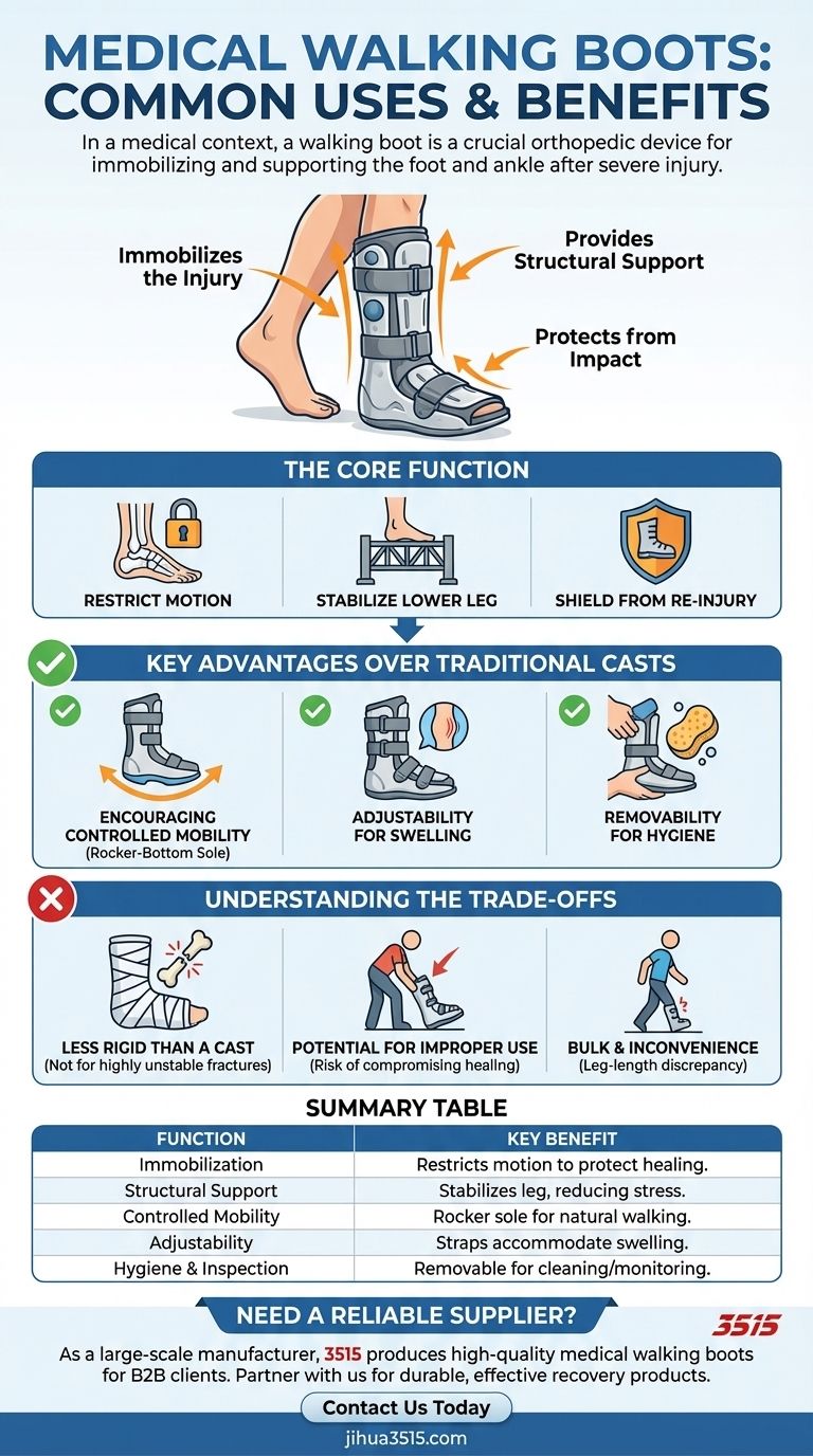 医用助行靴在医疗治疗中有哪些常见用途？有效伤情恢复指南 图解指南