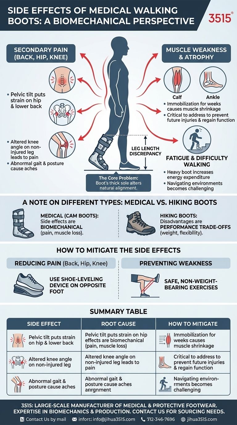 Quali effetti collaterali sono stati associati agli stivali da deambulazione? Prevenire dolori alla schiena, alle anche e alle ginocchia Guida Visiva