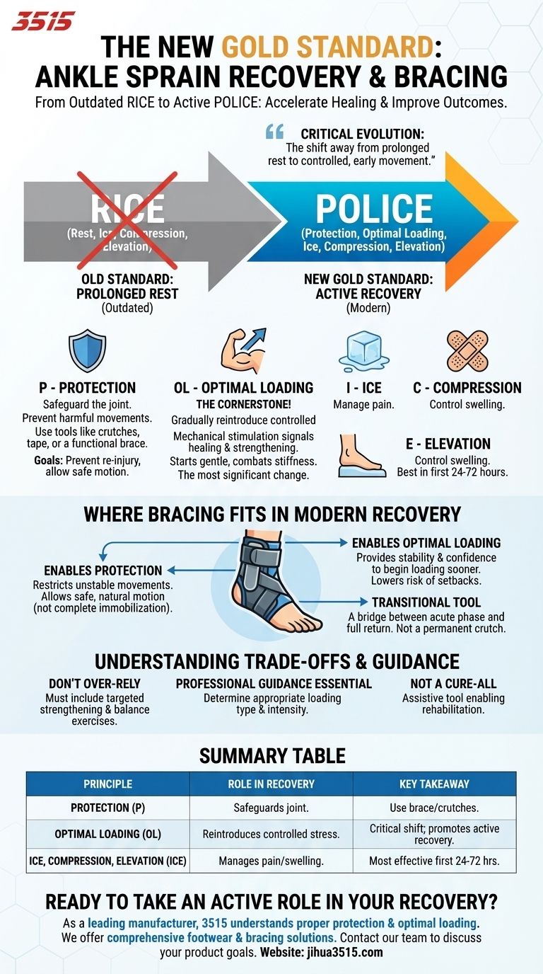 足首捻挫の回復における新しいゴールドスタンダードは何ですか？より速い治癒を促進するPOLICE原則を発見しましょう ビジュアルガイド