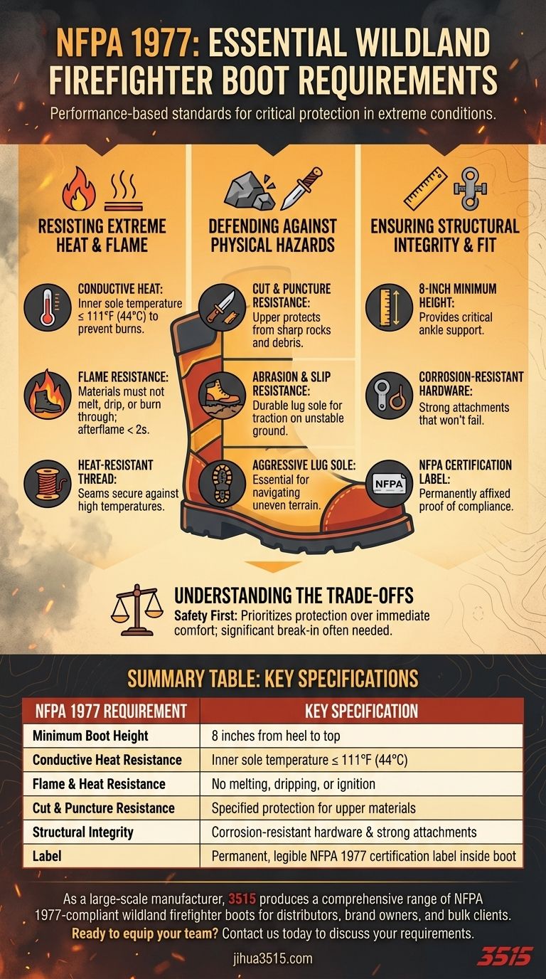 Was sind die Anforderungen der NFPA 1977 an Stiefel für Waldbrandbekämpfer? Wesentliche Sicherheitsstandards für Waldbrandbekämpfer Visuelle Anleitung