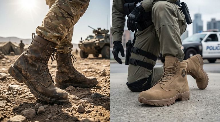 كيف تختلف الأحذية العسكرية عن الأحذية التكتيكية؟ اختر الحذاء المناسب لمهمتك