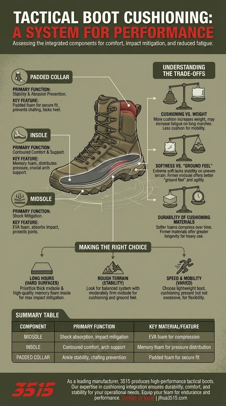 タクティカルブーツのクッショニングを検討する際に考慮すべき機能とは？統合システムガイド ビジュアルガイド