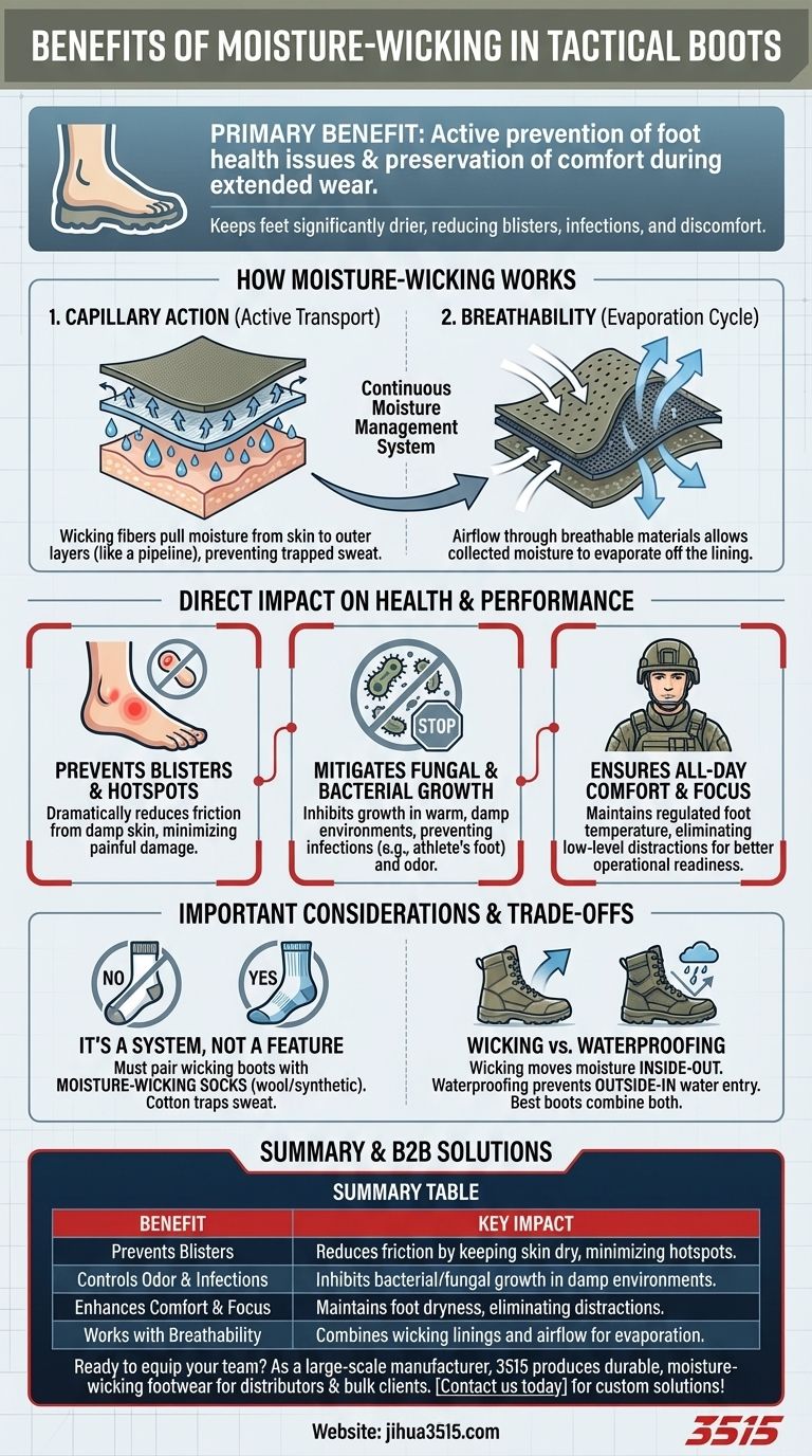 Каковы преимущества влагоотводящих свойств тактических ботинок? Держите ноги сухими и сосредоточенными Визуальное руководство