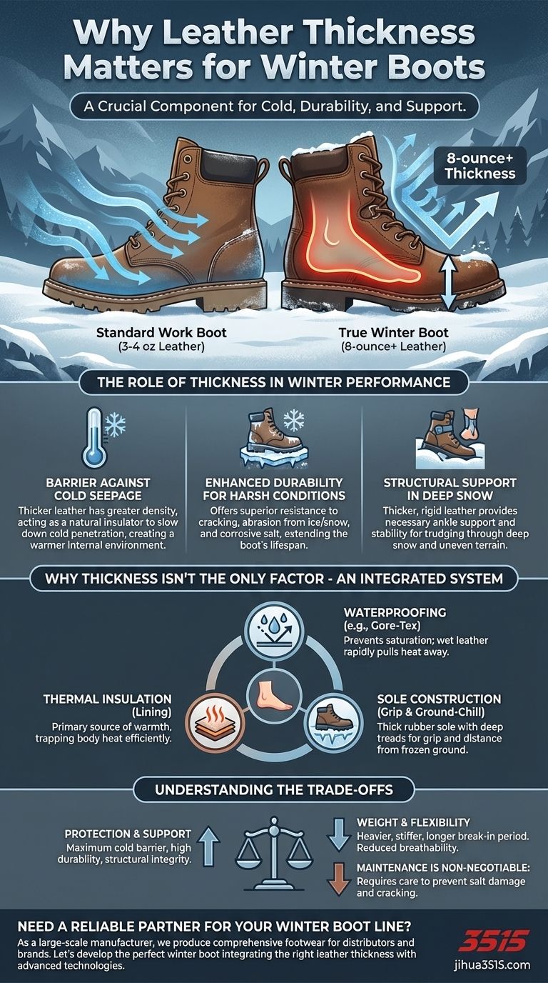 ¿Por qué es importante el grosor del cuero en las botas de invierno? Logra la máxima protección contra el clima frío Guía Visual