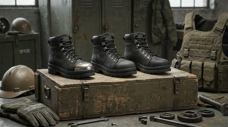¿Cuáles son las opciones comunes de puntera de seguridad en las botas militares? Acero, Compuesto o Puntera Blanda Explicado