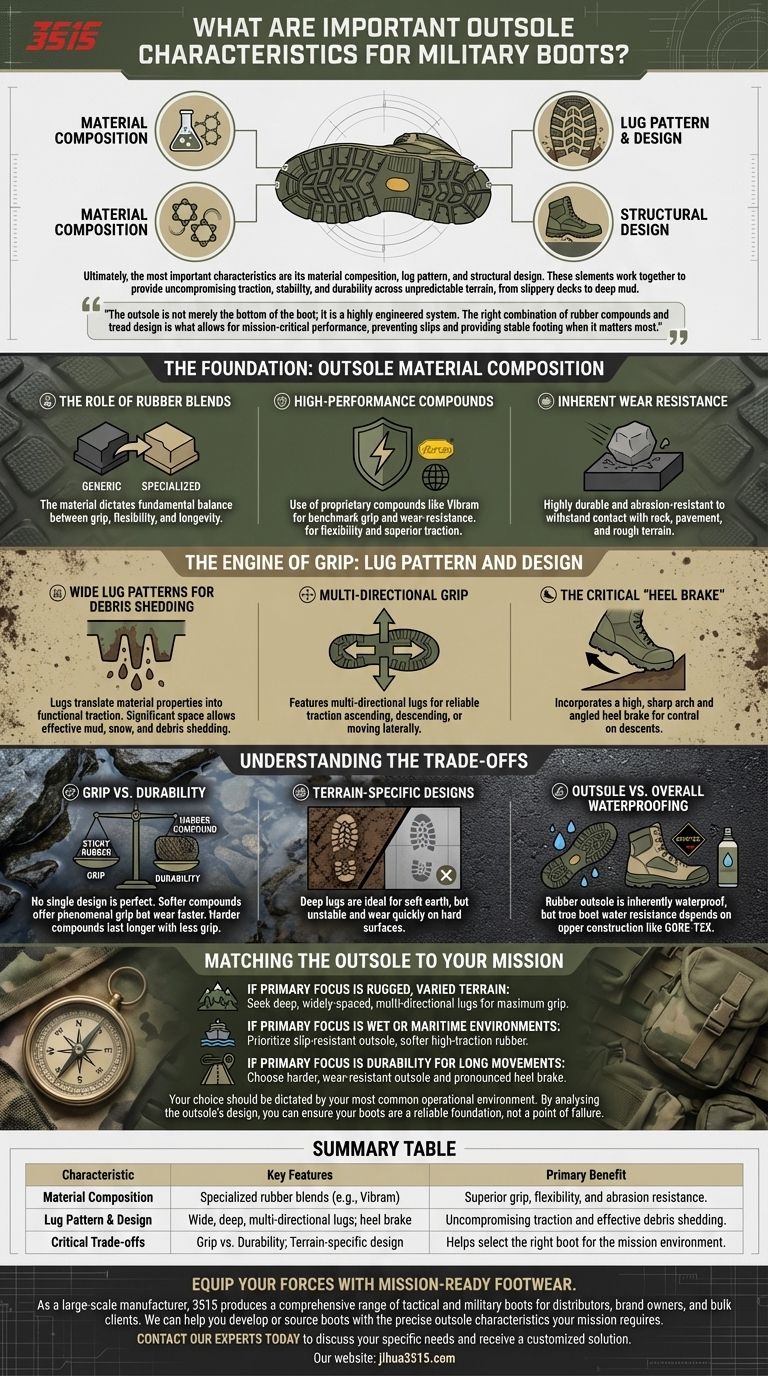 Quelles sont les caractéristiques importantes de la semelle extérieure des bottes militaires ? Obtenez adhérence et durabilité pour toute mission Guide Visuel