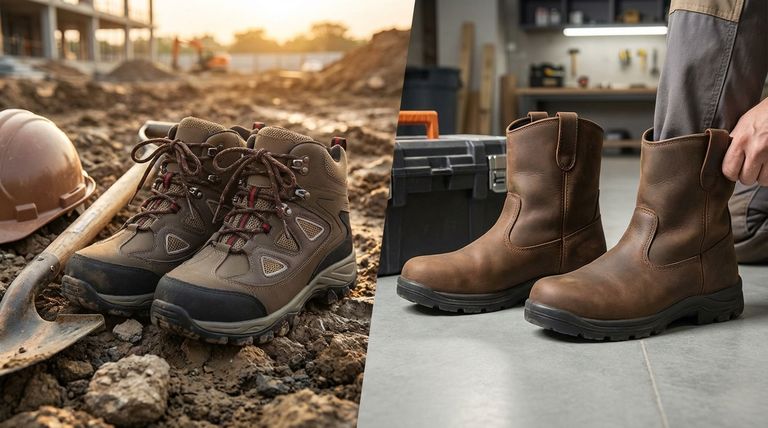 关于套穿式或系带式工装靴哪种更好,是否有明确的答案?选择适合您工作的靴子